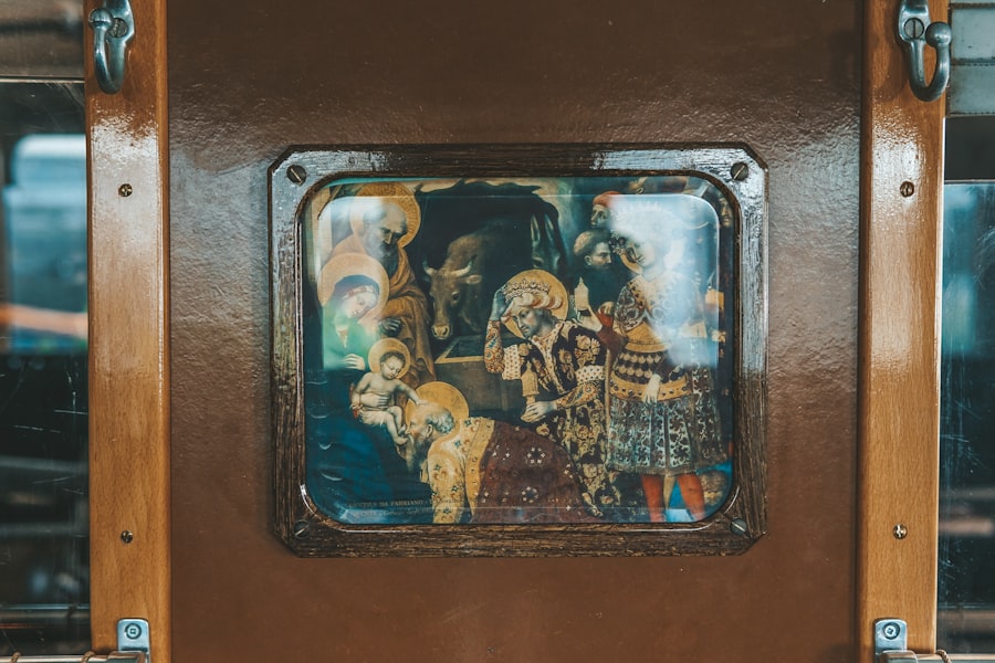 icon painting on glass