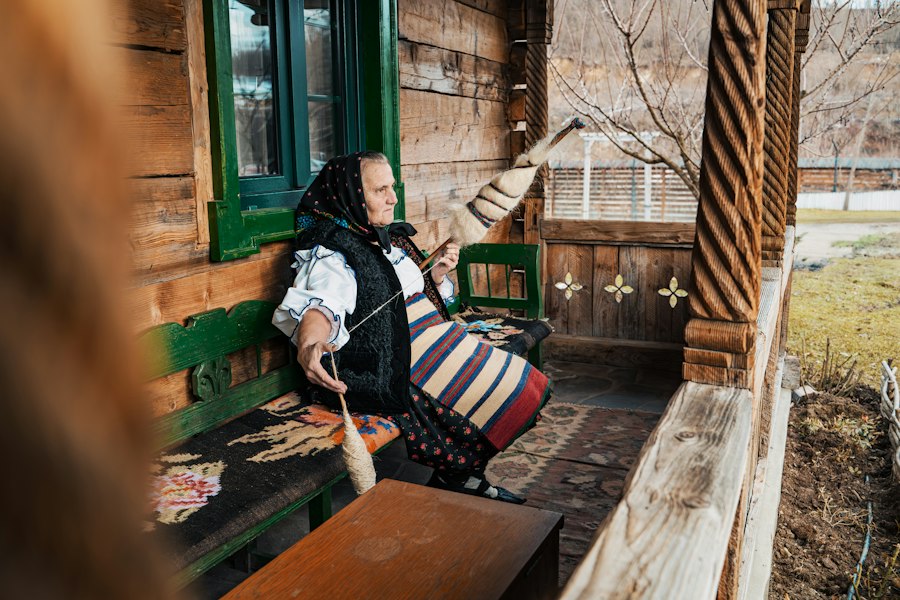 Photo traditional Romanian musical instruments